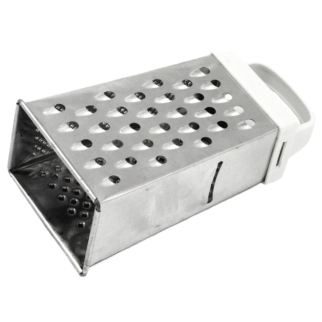 Chef Craft 6.75" Stainless Steel Pyramid Grater - 4 Different Graters In One - Coarse, Fine, Super Fine, Cheese Slicer